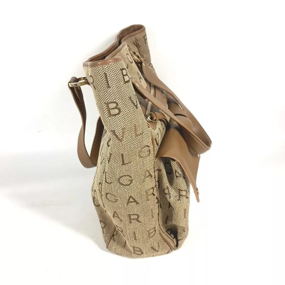 BVLGARI 801904 Maxi logo Logo mania Shoulder Bag Tote Bag - Picture 6 of 10